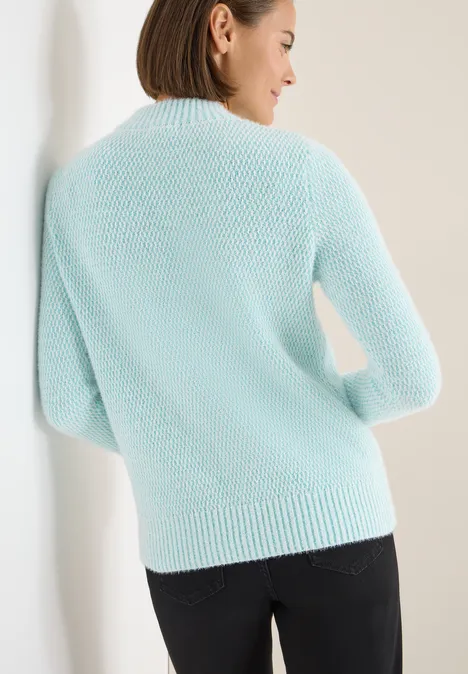Jacquard Pullover light foam blue Jacquard Pullover light foam blue