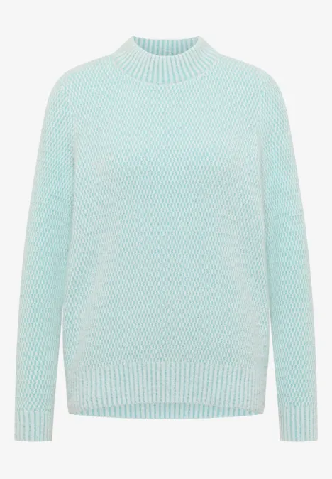 Jacquard Pullover light foam blue Jacquard Pullover light foam blue