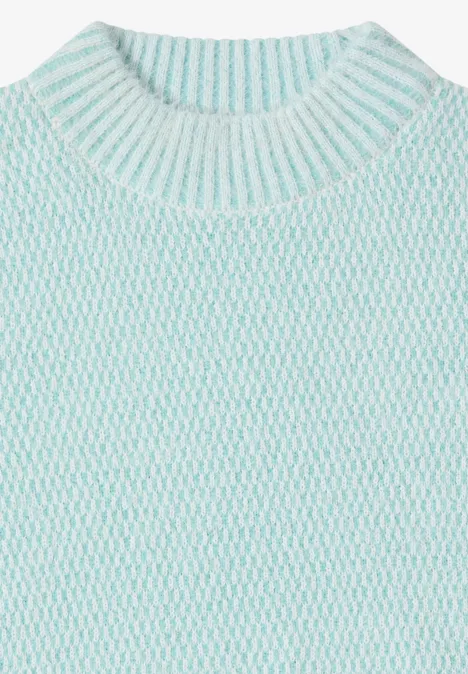 Jacquard Pullover light foam blue Jacquard Pullover light foam blue