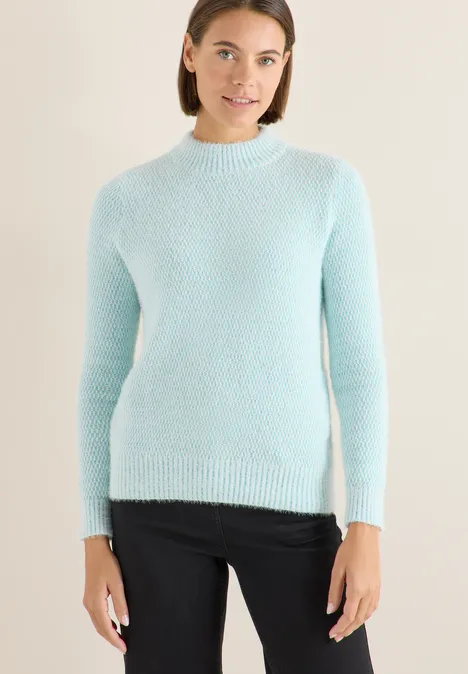 Jacquard Pullover light foam blue Jacquard Pullover light foam blue