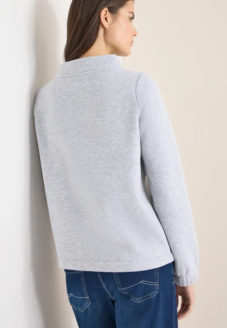 Funnelneck Sweatshirt luna grey melange