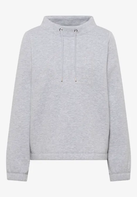 Funnelneck Sweatshirt luna grey melange