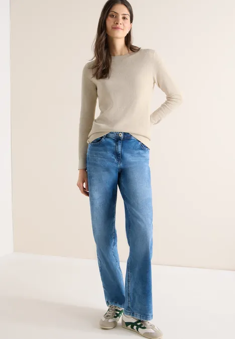 Strukturpullover egg beige melange Strukturpullover egg beige melange