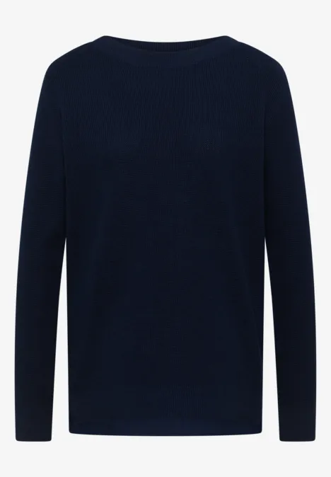 Strukturpullover deep denim blue melange Strukturpullover deep denim blue melange