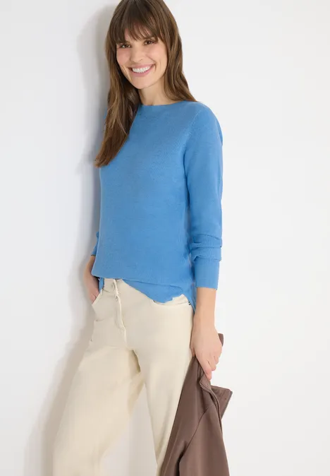 Strukturpullover cloud blue melange Strukturpullover cloud blue melange