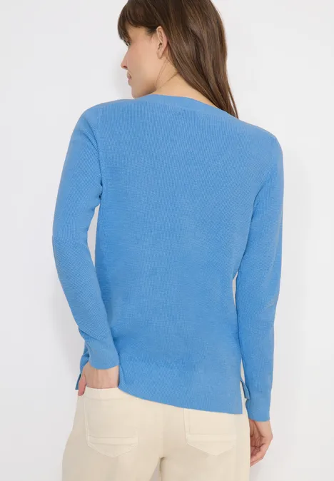 Strukturpullover cloud blue melange Strukturpullover cloud blue melange
