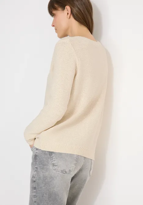 Space Dye Pullover pearl beige Space Dye Pullover pearl beige