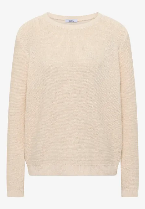 Space Dye Pullover pearl beige Space Dye Pullover pearl beige