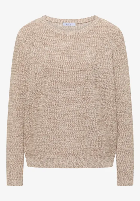 Space Dye Pullover light macchiato brown Space Dye Pullover light macchiato brown