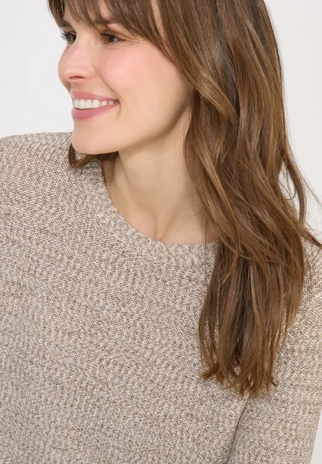 Space Dye Pullover light macchiato brown Space Dye Pullover light macchiato brown