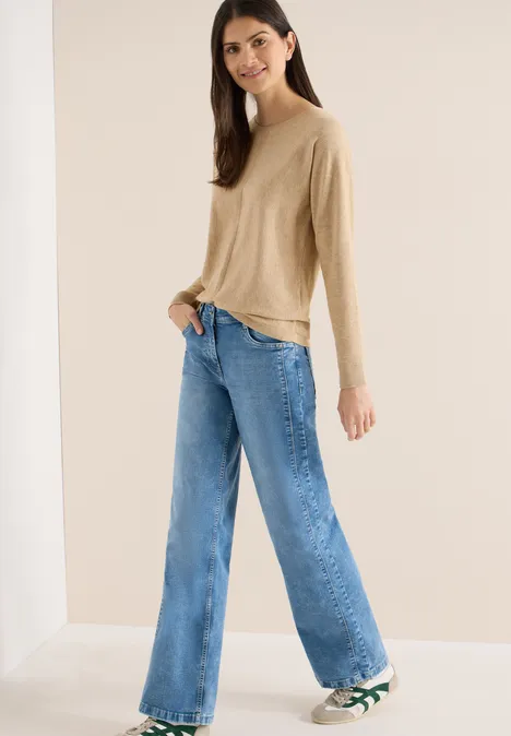 Dolman trui golden camel melange