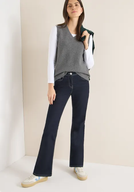 Kuscheliger Pullunder flint grey melange