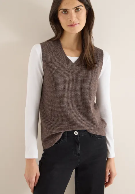 Pull douillet mushroom taupe melange