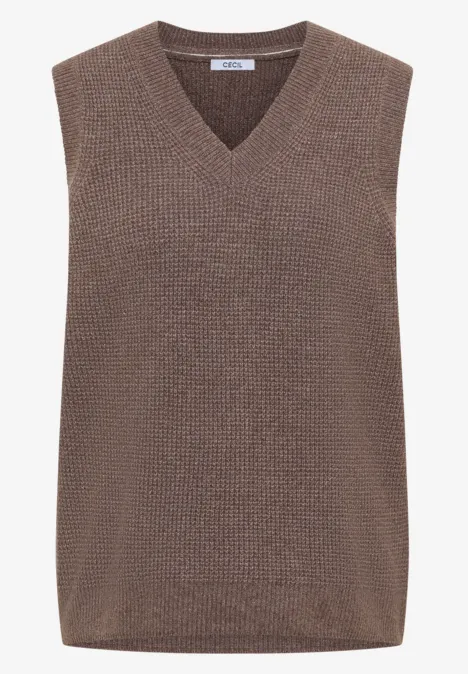 Pull douillet mushroom taupe melange