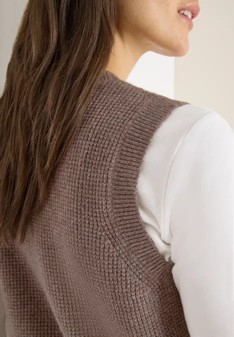 Pull douillet mushroom taupe melange
