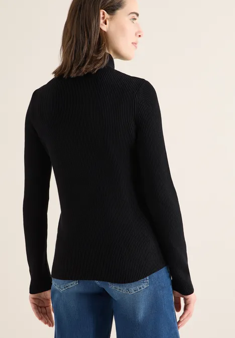 Pullover in Unifarbe Black Pullover in Unifarbe Black