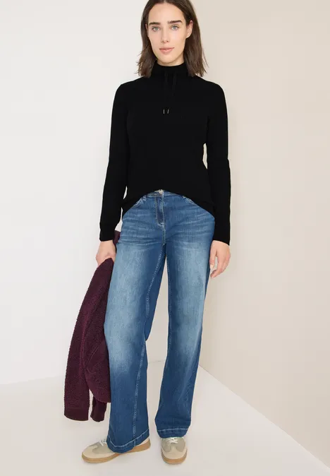 Pullover in Unifarbe Black Pullover in Unifarbe Black