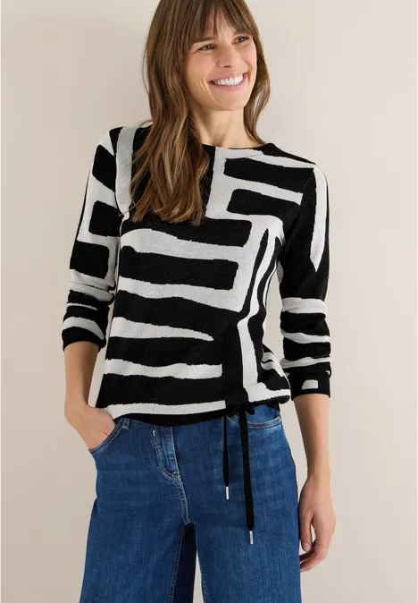 Pull jacquard Black Pull jacquard Black