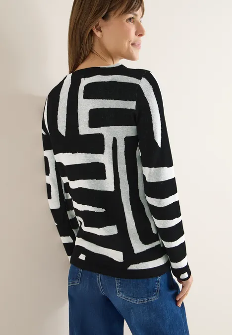 Pull jacquard Black Pull jacquard Black