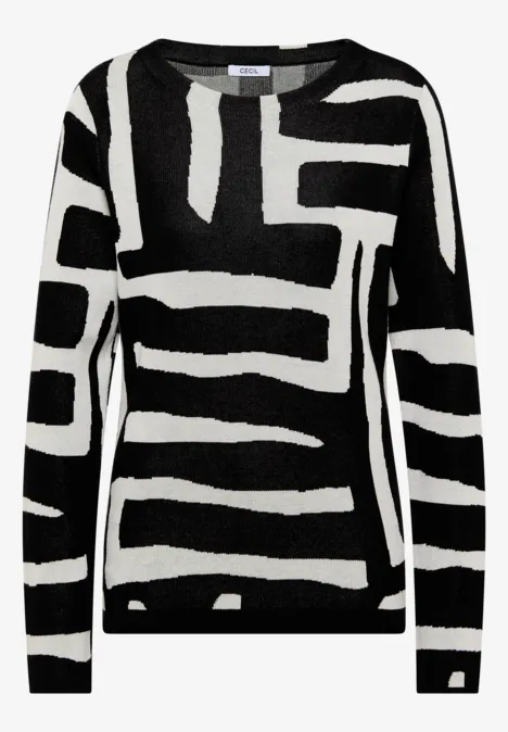 Pull jacquard Black Pull jacquard Black