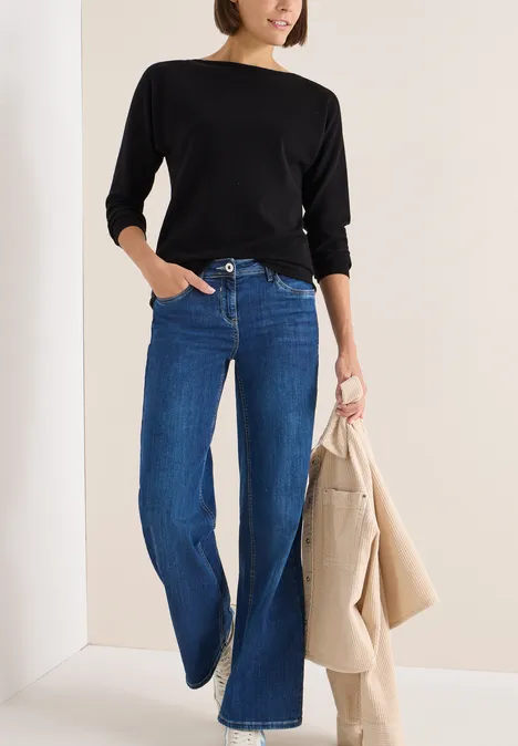 Pullover mit Glitzereffekt Black