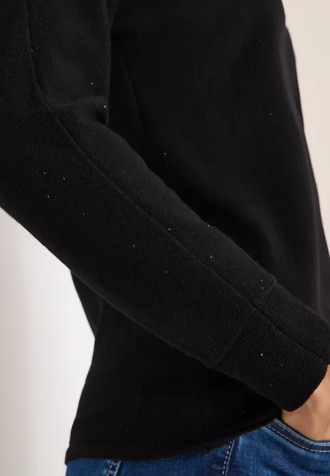Pullover mit Glitzereffekt Black