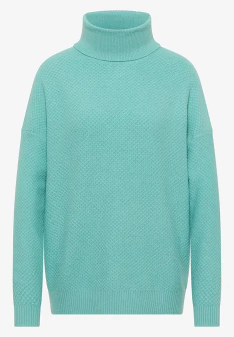 Structure du pull à col roulé light foam blue