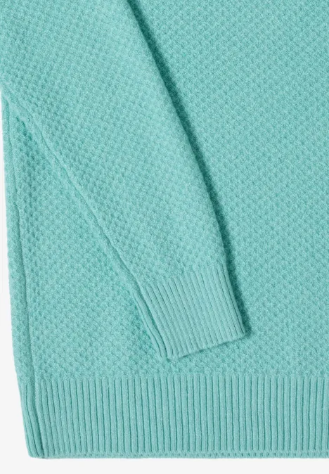 Structure du pull à col roulé light foam blue