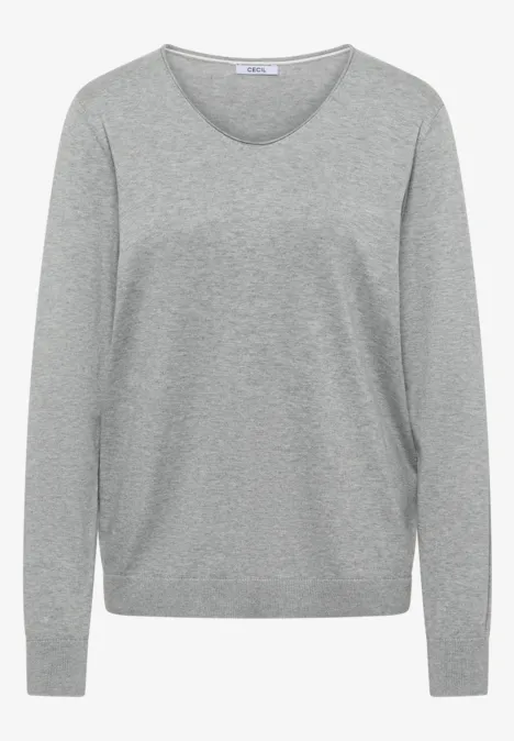 Basic Pullover mineral grey melange