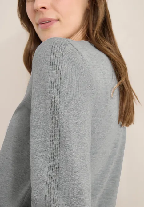 Basic Pullover mineral grey melange