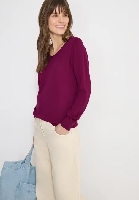 Basic Pullover magenta purple Basic Pullover magenta purple