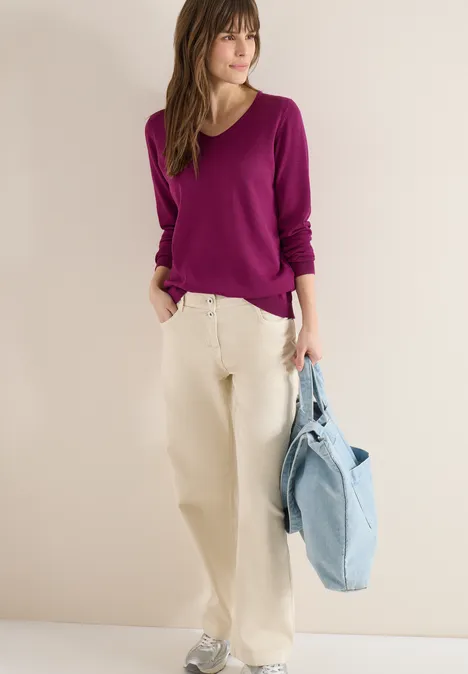 Basic Pullover magenta purple Basic Pullover magenta purple