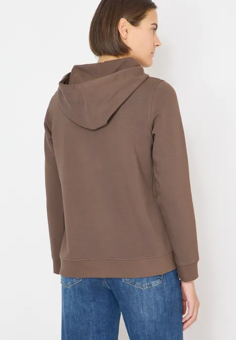 Hoodie avec broderie urban taupe