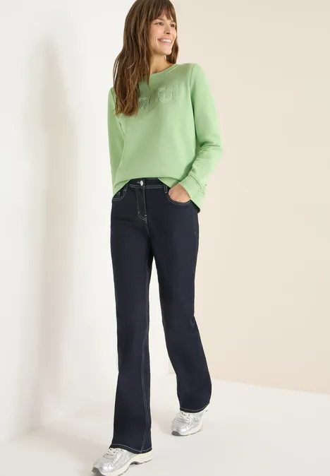 Sweater met borduursel null Sweater met borduursel null