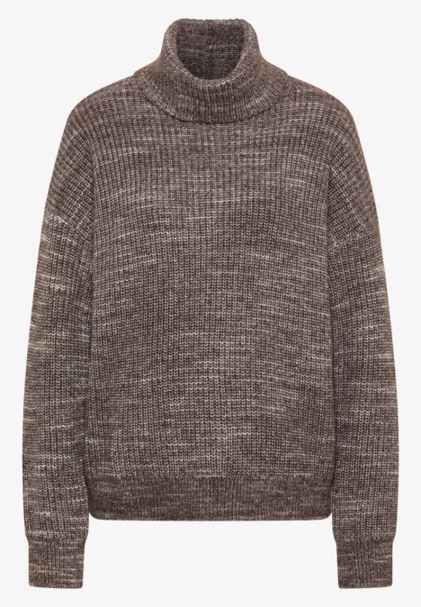 Space Dye Rollkragenpullover urban taupe melange Space Dye Rollkragenpullover urban taupe melange