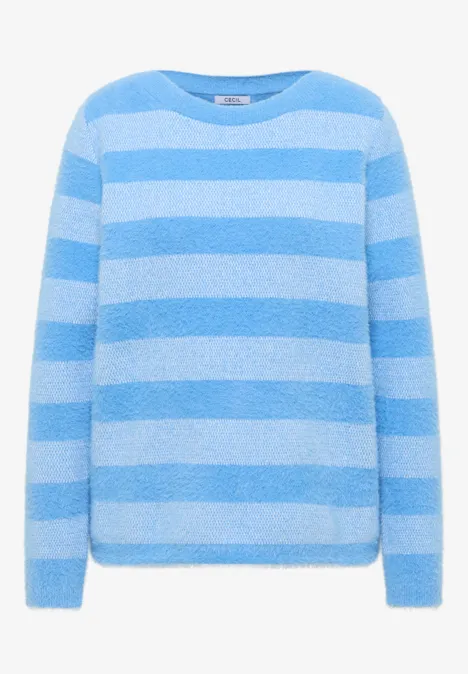 Federgarnpullover fountain blue