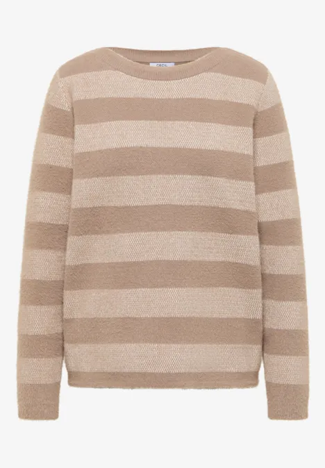 Federgarnpullover urban taupe