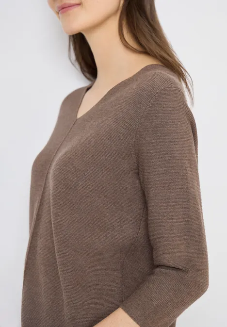 Pull structuré coffee taupe Pull structuré coffee taupe