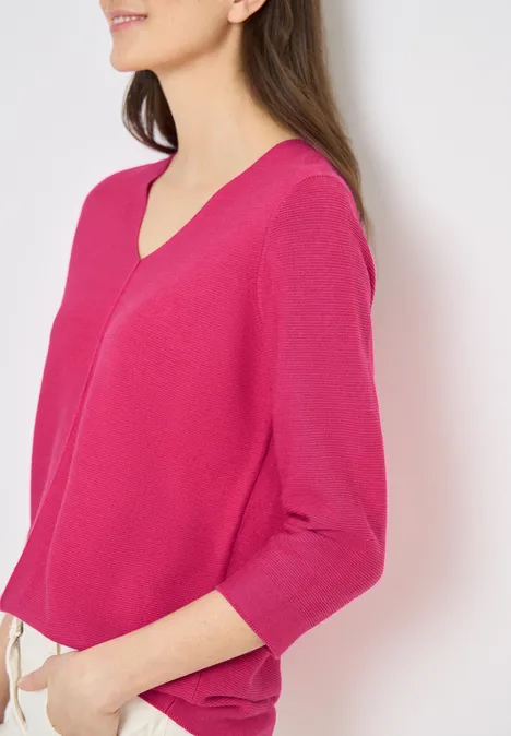 Pull structuré beetroot pink Pull structuré beetroot pink