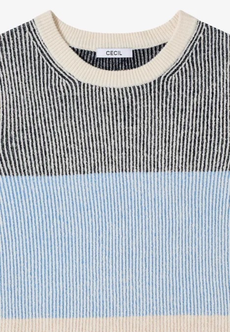 Pull à rayures douces universal blue