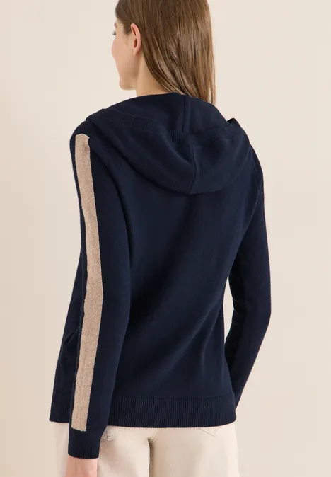 Hoodie mit Gallonstreifen universal blue