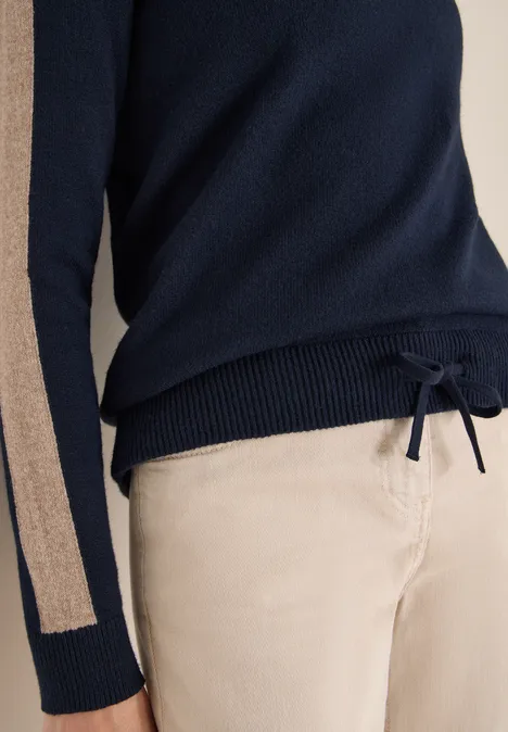 Hoodie mit Gallonstreifen universal blue