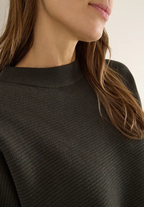 Dolman trui met structuur null