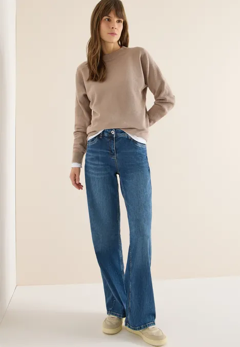 Dolman trui met structuur null