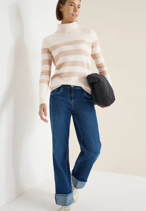 Softer Rollkragenpullover oat milk beige melange Softer Rollkragenpullover oat milk beige melange