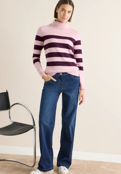 Softer Rollkragenpullover blossom glow melange