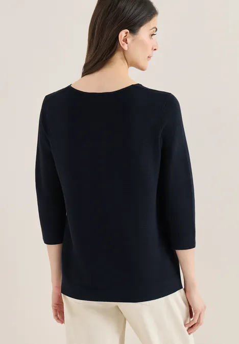 Pull structuré universal blue Pull structuré universal blue