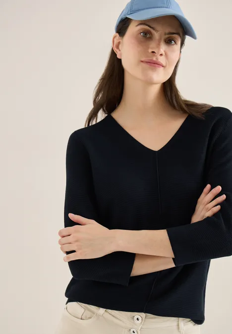 Pull structuré universal blue Pull structuré universal blue