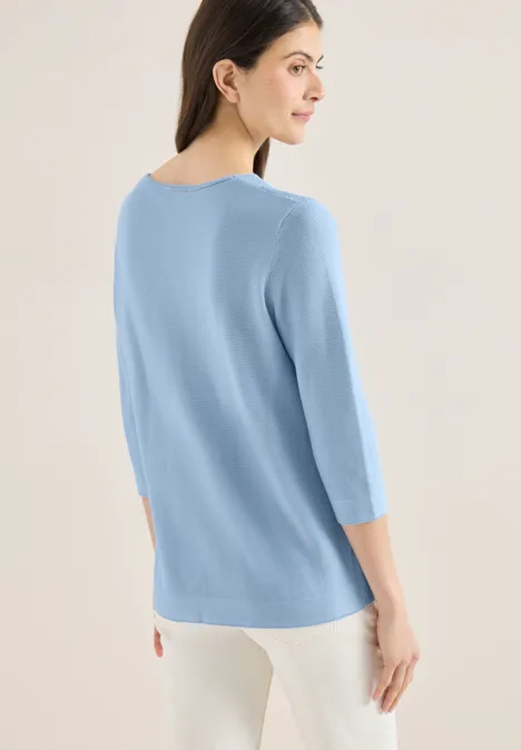Pull structuré light sky blue Pull structuré light sky blue