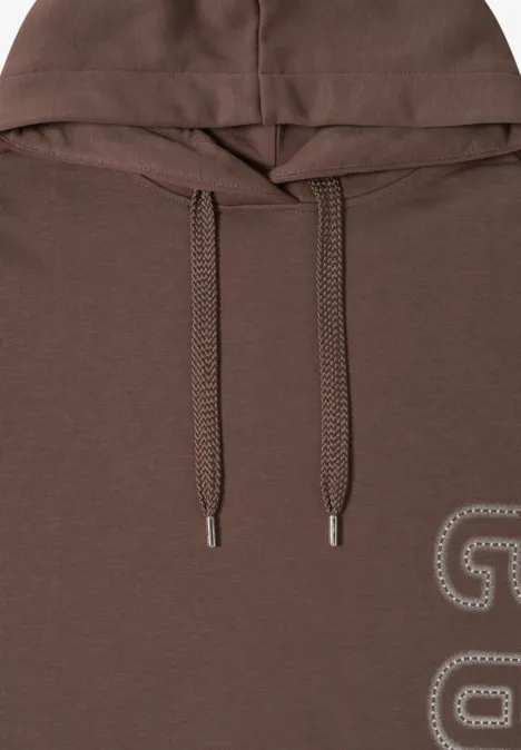 Hoodie z nadrukiem na plecach urban taupe